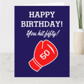 Je hebt een vijftigtal Fun 50th Birthday-kaart voo Kaart (Voorkant)