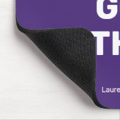 Je hebt een violette Paarse minimalist | JOUW NAAM Muismat (Hoek)