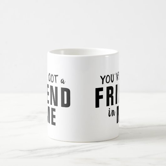 Je hebt een vriend in me Typografie vriendschap Koffiemok (Center)
