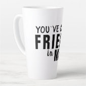 Je hebt een vriend in me Typografie vriendschap Latte Mok (Linkerhoek)