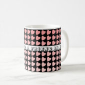 Je hebt een vriend Pink Heart Pattern Valentijn Koffiemok (Voorkant rechts)