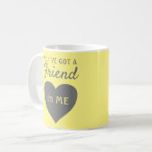 Je hebt een vriendjesvriendschap voor Geel Geel Ha Koffiemok (Voorkant links)