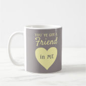 Je hebt een vriendjesvriendschap voor Geel Geel Ha Koffiemok (Links)