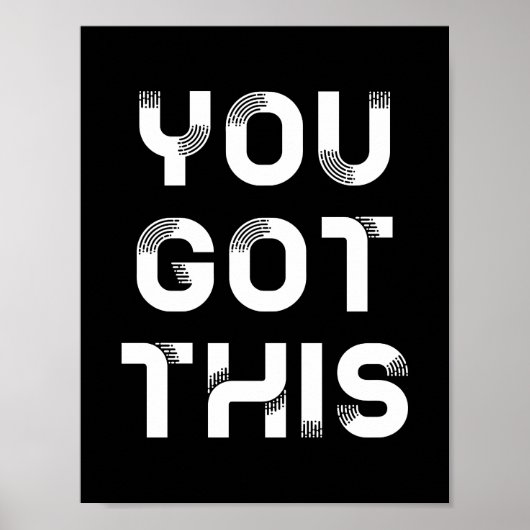 Je hebt een zwart poster (Voorkant)