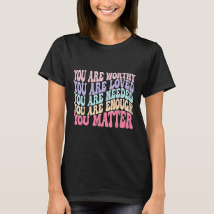 Je hebt er belang bij dat je een soort groovy gees t-shirt