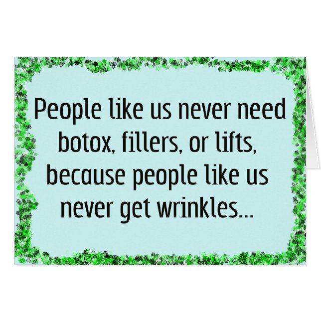 Je hebt geen Botox nodig (Voorkant Horizontaal)