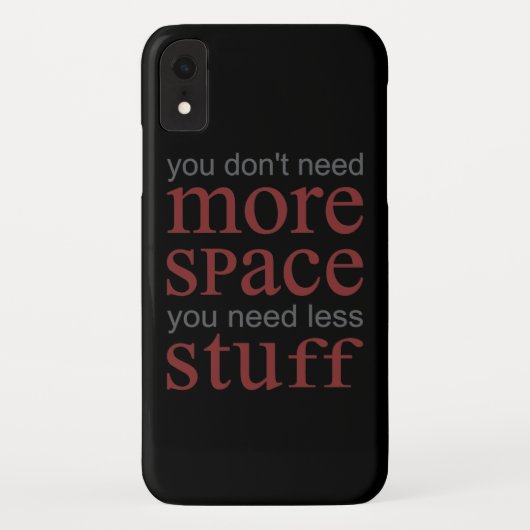 Je hebt geen extra ruimte nodig. Je hebt minder sp Case-Mate iPhone Case (Achterkant)