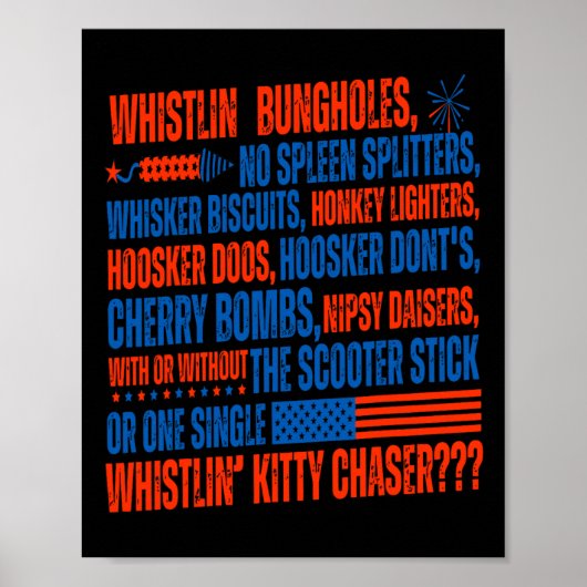 Je hebt geen fluitende bungholes grappig 4e van poster (Voorkant)
