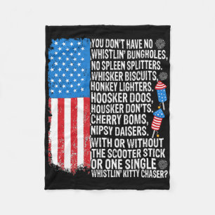 Je hebt geen fluitende Bungholes van de Amerikaans Fleece Deken