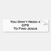 Je hebt geen gps-Bumpersticker nodig Bumpersticker (Voorkant)
