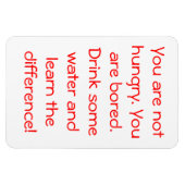 Je hebt GEEN honger Magneet (Horizontaal)