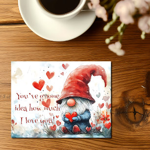"Je hebt geen idee hoeveel ik van je hou" Valentij Briefkaart