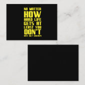 Je hebt geen lelijke kinderen grappig inspirerend  visitekaartje (Voorkant / Achterkant)