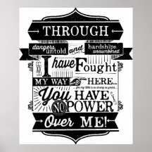 Je hebt geen macht over mij