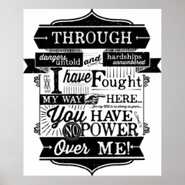 Je hebt geen macht over mij poster