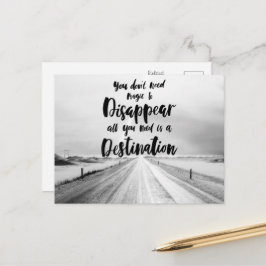 Je hebt geen magie nodig om te verdwijnen briefkaart