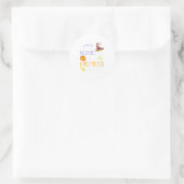 Je hebt geen schokwerker. ronde sticker (Tas)