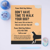 Je hebt geen tijd om je hond te laten lopen flyer (Enkel)