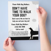 Je hebt geen tijd om je hond te laten lopen flyer (Hand)