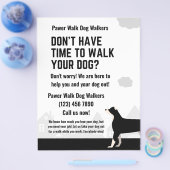 Je hebt geen tijd om je hond te laten lopen flyer (Enkel)