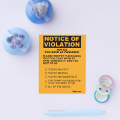 Je hebt geflikt bij het parkeren van Ticket Flyer (Enkel)