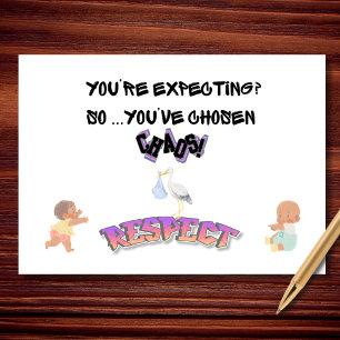 Je hebt gekozen voor Chaos Baby shower Kaart