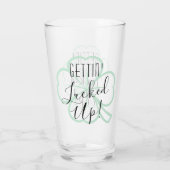 Je hebt geluk gehad | Volwassen Drank Pun Humor Glas (Achterkant)