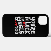 Je hebt Geluk, Ik ben ook Single | Online Dating Case-Mate iPhone Case (Achterkant (horizontaal))