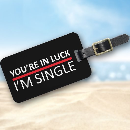 Je hebt Geluk - Ik ben Single Bagagelabel