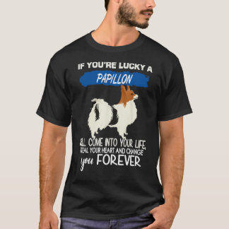 Je hebt geluk met een papillon t-shirt
