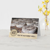 Je hebt gerijpte goed 40ste verjaardag oude kaas kaart (Gele Bloem)
