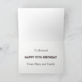 Je hebt gerijpte goed 90ste verjaardag oude kaas kaart (Binnen)