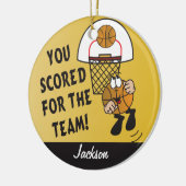 Je hebt gescand voor het team - Basketball Keramisch Ornament (Links)