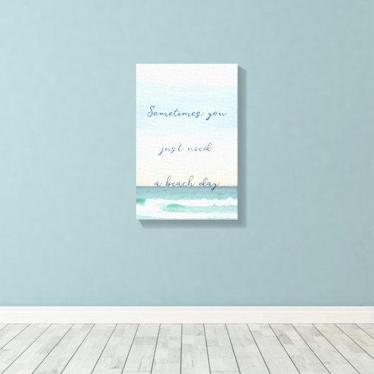 Je hebt gewoon een Destin Ocean Scene nodig Canvas Afdruk (Insitu (Houten vloer))