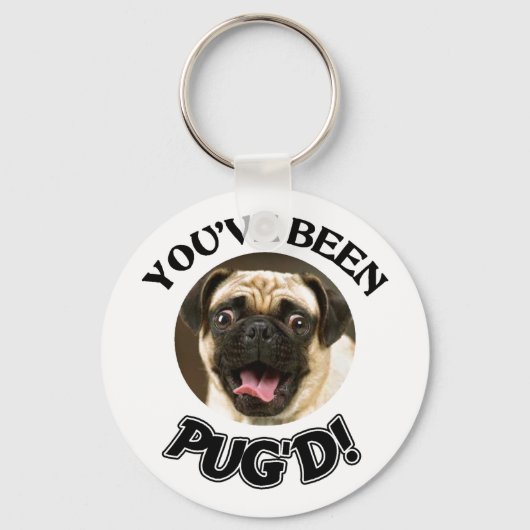 JE HEBT GEZEGD! - FUNNY PUG DOG SLEUTELHANGER (Voorkant)