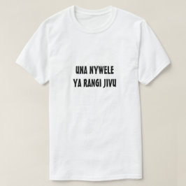 je hebt grijs haar in het Swahili T-shirt