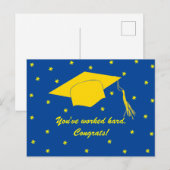 Je hebt hard gewerkt. Gefeliciteerd! Briefkaart (Voorkant / Achterkant)