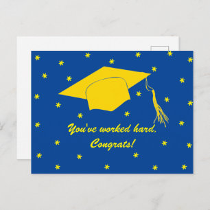 Je hebt hard gewerkt. Gefeliciteerd! Briefkaart