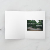 Je hebt hard gewerkt, voor de kromme, gefeliciteer kaart (Binnen)