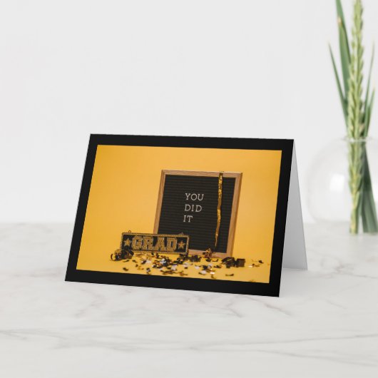 Je hebt het Afstudeerder Wenskaart gedaan Kaart (Voorkant)