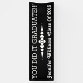 Je hebt het Afstuderen Spandoek (Verticaal)
