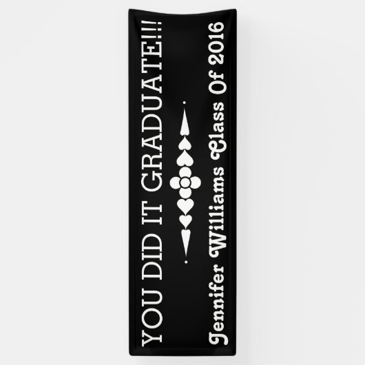 Je hebt het Afstuderen Spandoek (Verticaal)
