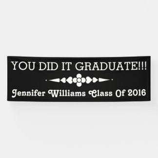 Je hebt het Afstuderen Spandoek