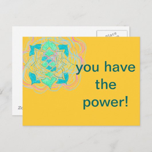 Je hebt het Briefkaart (Voorkant / Achterkant)