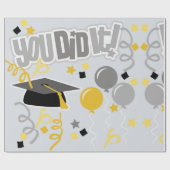 Je hebt het gedaan! -Afgestudeerd Cadeaupapier (Vlak)