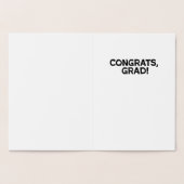 Je hebt het gedaan afstuderen gefeliciteerd vette  folie kaarten (Binnen)