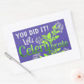 Je hebt het gedaan! Celerybrate - Punny Garden Rechthoekige Sticker (Envelop)