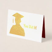 Je hebt het gedaan! Folie Kaart (Voorkant)