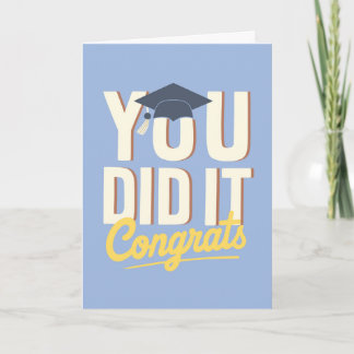 Je hebt het gedaan Gefeliciteerd Gele Marine Afstu Kaart