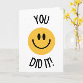 Je hebt het gedaan kaart (Gele Bloem)